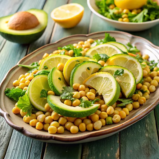 Avokadolu Çıtır Nohut Salatası